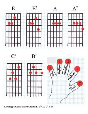  GUITAR CHORD PHOTOS by E J Gold Gorebagg com E J Gold 